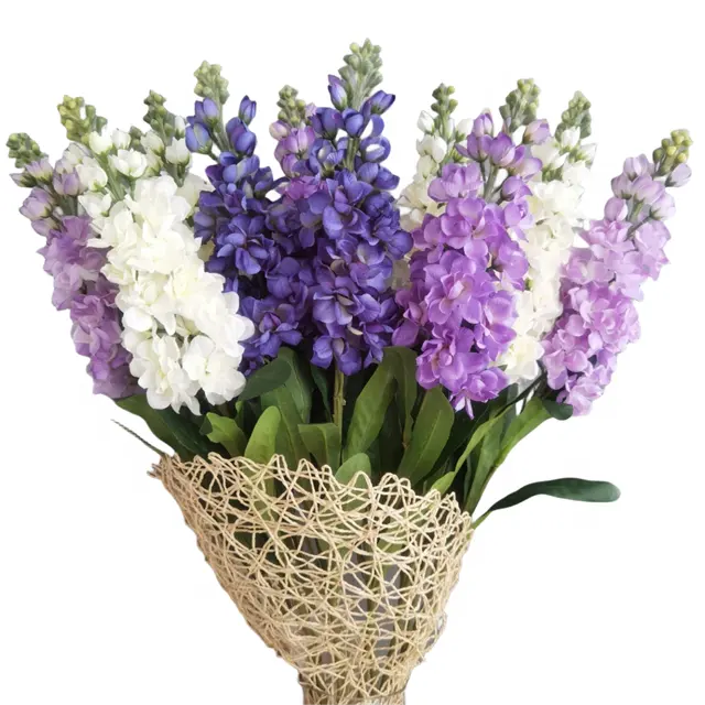 Высокое качество с одним стеблем искусственный шелк белый фиолетовый гиацинт цветок для свадебной вечеринки украшения дома