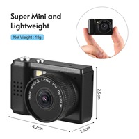 Kamera Video Digital Portabel Terlaris untuk Anak-Anak, Mini Perekam Suara Saku, Video HD 1080P, Zoom Optik 21x-40x
