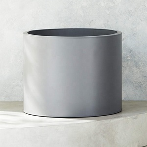 การออกแบบและทำให้ข้อกำหนดต่างๆของเงินสแตนเลสโลหะรอบทรงกระบอกสวนกระถางดอกไม้กลางแจ้งกล่อง<span class=keywords><strong>ดอกไม้</strong></span> - Product Image 5