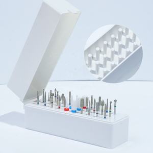 Nouvelle Boîte de Rangement Rectangulaire pour Embouts de Ponceuse à Ongles 30 Trous Rose Noir Blanc, Support <span class=keywords><strong>Vide</strong></span> pour Têtes de Vernis à Ongles, Présentoir de Manucure - Product Image 5