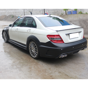 Kit de Carrocería de Fibra de Carbono para Benz Clase C C63 2012-2014, Faros Antiniebla, Parachoques Delantero/Trasero, Capó, Ajuste Universal, 1 Año de Garantía - Product Image 5