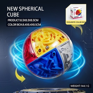 Nouveau mini <span class=keywords><strong>puzzle</strong></span> 3D en forme de cube, labyrinthe, plastique ABS, combat parent-enfant, entraînement à la pensée logique pour enfants, jouet anti-stress - Product Image 4