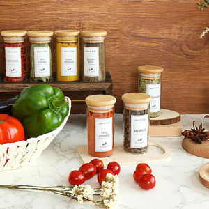 Etichetta del contenitore del barattolo di condimento per <span class=keywords><strong>erbe</strong></span> da cucina impermeabile personalizzata Set di <span class=keywords><strong>etichette</strong></span> per spezie adesive per dispensa minimalista quadrato rotondo con etichetta - Product Image 4