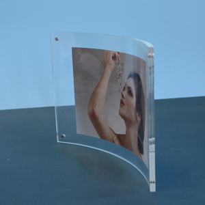 Marco de fotos con imán acrílico para soporte de imagen, logotipo personalizado, marco de fotos con espejo mágico, serigrafía, impresión UV, 2 colores - Product Image 2