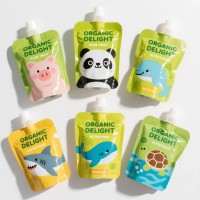 Pochette refermable écologique et imperméable avec bec verseur réutilisable et buse personnalisée