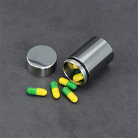 Portable en acier inoxydable résistant aux odeurs pot de stockage des aliments thé café herbe hermétique boîtes de thé médecine conteneur réservoir
