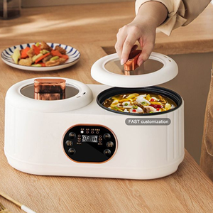 Olla arrocera eléctrica de 900W, olla doble para microondas de 3,6 L para 2-3 personas, carcasa de plástico de 5L de capacidad, olla arrocera de 220V - Product Image 4
