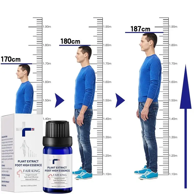 Pflanzen fuß erhöhendes ätherisches Öl Fördern Sie das Höhen wachstum Öl Fuß gesundheit Hautpflege Fördern Sie Knochen wachstums öl