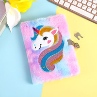 Carnet cadeau brodé pour enfants A5 journal en peluche mignon dessin animé