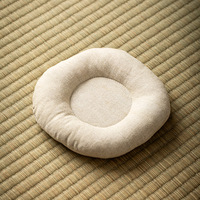 Sous-plat rond matelassé en coton écologique, couleur unie, style minimaliste moderne, pour table de salle à manger