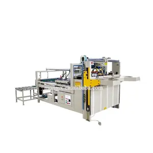 Semi Automatische Doos Gluer Golfkarton Doos Vouwen Lijmen Plakken Machine Kartonnen Doos Maken Lijm Map Machine Gluer Machine