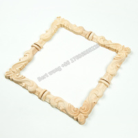 Bloques de esquina para tallado de madera, roseta redonda, escultura, rosettes de madera