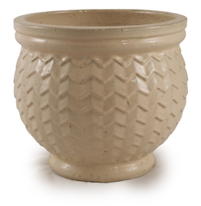 Pot de fleurs en céramique au profil fin, design étroit, respirant, sur pied, pour balcon - Product Image 2