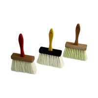 Pinceaux à peinture murale en fibres de Tampico de haute qualité, manches ergonomiques en bois de beavertail OEM, 165 mm, pour vernis, teinture et peinture de meubles