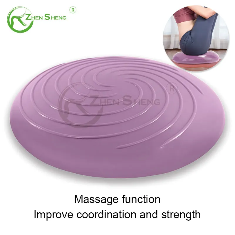 Zhensheng Opgeblazen Stabiliteit Wobble Kussen Core Pvc Yoga Massage Balans Training Disc