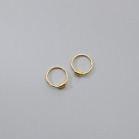 6-12mm gros Piercing bijoux printemps oreille os Clip boucles d'oreilles 925 argent Sterling plaqué or Helix Tragus Cartilage boucles d'oreilles
