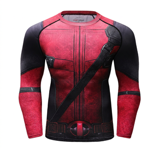 For <b>Men's</b> Long Sleeve BJJ Rashguard MMA & Muay Thai Shorts Set-<b>Compression</b> Jiu Jitsu No Gi Spandex/Nylon - Product Image 3