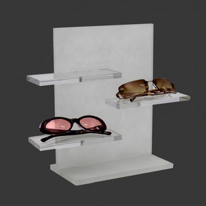 Étui de présentation de lunettes de soleil en acrylique personnalisé avec logo, présentoir de comptoir pour magasins d'optique - Product Image 1