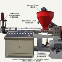 Machine d'extrusion de plastique PP PE pour le recyclage et la granulation des films et des morceaux de déchets