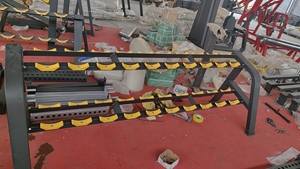 Support de rangement pour haltères à 3 niveaux SK Commercial, support pour ensemble d'haltères, équipement de musculation pour centre de remise en forme, club de gym - Product Image 2