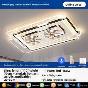 2025 nuevo modelo de luz de <span class=keywords><strong>techo</strong></span> LED de voz inteligente diseño moderno Control remoto Zhongshan iluminación para sala de estar dormitorio comedor - Product Image 6