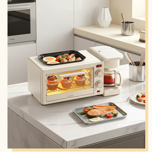 Machine à <span class=keywords><strong>petit</strong></span>-déjeuner multifonctionnelle 3-en-1 pour la cuisson à la vapeur et la cafetière pour les petits sandwichs au <span class=keywords><strong>four</strong></span> et la marmite - Product Image 3