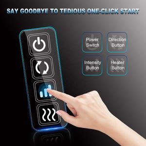 Cinturón masajeador de espalda Luyao 4D Shiatsu calentado para cuello y hombros con rodillos de amasado profundo para aliviar el dolor y relajarse - Product Image 3