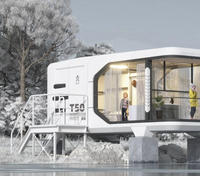Maison préfabriquée personnalisée en conteneur extensible de 20 pieds ou 40 pieds avec cuisine, villa, logement préfabriqué, maisonnette portable, maison mobile