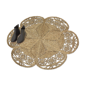 Tapis moderne fait main en jonc de mer Collection de fibres naturelles de bonne qualité Forme ronde pour la décoration intérieure Fabriqué au Viet Nam - Product Image 2