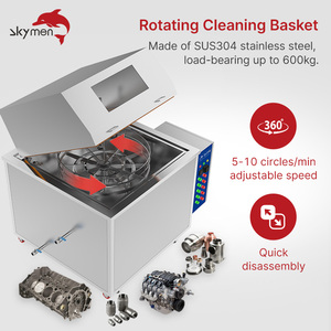 <span class=keywords><strong>Lavadora</strong></span> de piezas giratoria Skymen con rotación de 360° °   Máquina de Limpieza por Pulverización Rotatoria de Alta Presión, Limpiador de Motores Ultrasónico con Pulverización Rotatoria - Product Image 2
