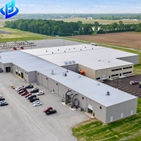 Bâtiments métalliques préfabriqués, entrepôts et ateliers à structure en acier, complexe industriel modulaire en structure acier