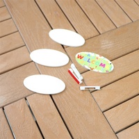 Étiquettes nominatives en plastique imprimables vierges pour sublimation par presse à chaud, design créatif de la marque MDFSUB, badges cadeaux DIY, supports d'étiquettes FRP