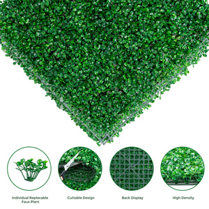 Panneaux de buis artificiel haute densité, mur végétal synthétique, clôture d'intimité imperméable pour la maison, le jardin et la décoration de mariage - Product Image 3