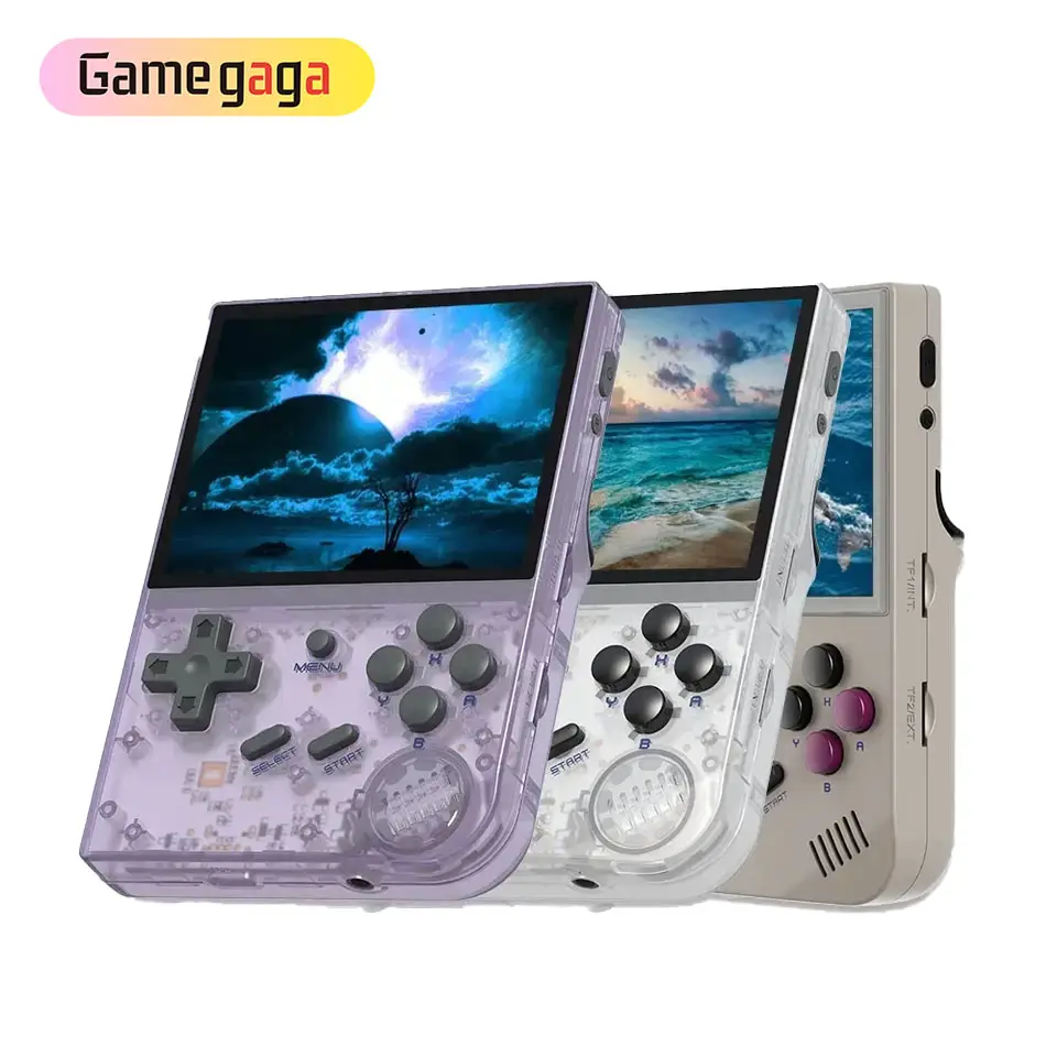 Anbernic Rg35xx Retro Mini Handheld Game Console Linux Systeem 3.5 Inch 64Gb Draagbare Pocket Video Game Speler