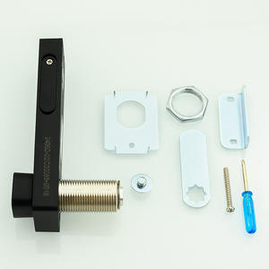 Serrure à empreintes digitales en alliage de zinc noir Baileji avec déverrouillage par code pour meubles, armoires et tiroirs - Product Image 6