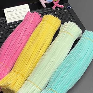 Nettoyant de Tuyaux en Chenille Jaune Gardénia 8 Mm Couleur Pastel Tige Moelleuse 100 Pièces Livraison Gratuite - Product Image 4