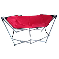 Hamac pliant d'extérieur et d'intérieur avec support, capacité de charge de 200 kg, en tissu, balançoire de camping facile à monter