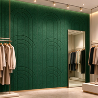 Panneau Acoustique Rainuré Écologique 100% Fibre de Polyester PET NRC 0.9 pour Mur, Vente en Gros, Usine OEM