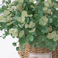 Plantes artificielles en eucalyptus, herbe, fougères en plastique, feuilles vertes, fausses fleurs, plantes pour décoration de mariage, décoration de la maison, décorations de table