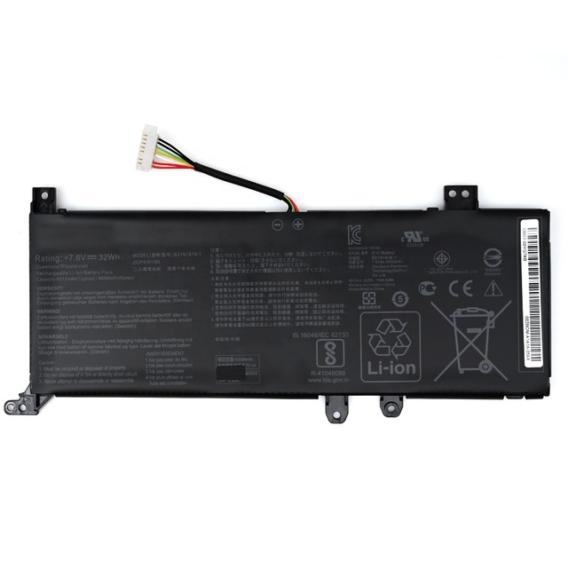Replacement Laptop Battery B21N1818-1 B21N1818-2 for Asus VivoBook 14 15 F409UA X509FA X409DA F509UB X509UA X512DA X512DK X512F