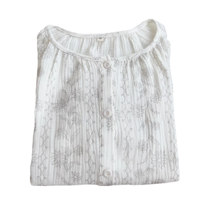 <span class=keywords><strong>Pigiama</strong></span> in <span class=keywords><strong>cotone</strong></span> 100% con stampa pantaloni morbidi a maniche lunghe all'ingrosso con etichetta personalizzata due pezzi di pigiami di bambù da <span class=keywords><strong>donna</strong></span> - Product Image 5