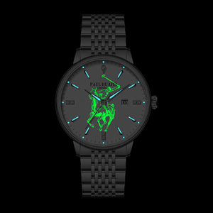 Reloj de Cuarzo para Hombre PAUL HUAFEI PH777 <span class=keywords><strong>Serie</strong></span> Polo, Resistente al Agua 3ATM, Correa de Acero Inoxidable, Reloj de Pulsera de Negocios con Fecha - Product Image 4