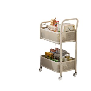 <b>Storage</b> <b>Cart</b> Backpack Rack Movable Trolley Book Organizer Household Desk Wheeled Cabinet Minimalist Style Easy Cleaning - Product Image 5