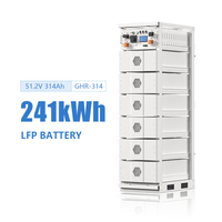 Système de stockage d'énergie à batterie lithium haute tension en gros 100Ah, hybride, avec support réseau, conception empilable, indice de protection IP65, 10kWh