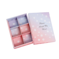 Vente en gros de boîte cadeau d'emballage de macaron personnalisée boîte d'emballage pliante en papier kraft brun avec fenêtre en PE