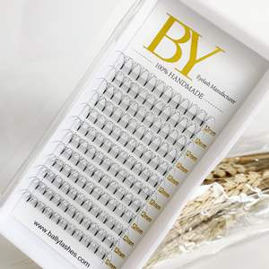 LOGOTIPO personalizado tallo corto prefabricado ventiladores de volumen <span class=keywords><strong>precio</strong></span> de fábrica <span class=keywords><strong>pestañas</strong></span> 3D 4D 5D 6D inferior <span class=keywords><strong>pestañas</strong></span> extensiones de cabello sintético - Product Image 5