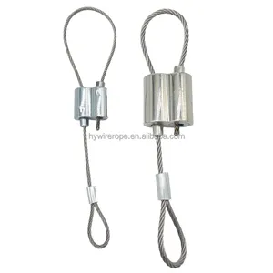 M3 Wire Rope Cable Clamp, Adequado para Imagem Pendurado, Iluminação Cabo de Liga Two-Way Cable Clamp