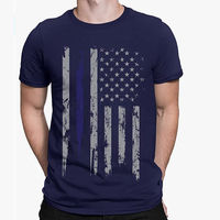 T-shirts pour hommes 100% coton imprimés, vêtements décontractés - Anti-boulochage et anti-rétrécissement
