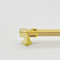 Poignées de meuble de salon magnifique poignée en plastique aluminium doré