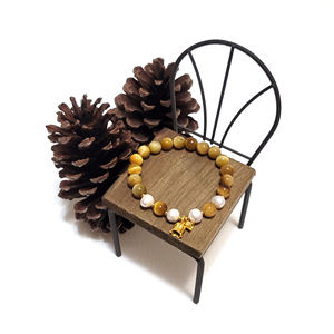 Bracelet en perles de coquille vintage en alliage exquis bijoux faits à la main pour femmes cadeau parfait pour elle - Product Image 6